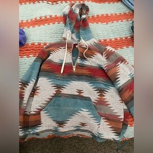 Southwestern Patterned Hoodie